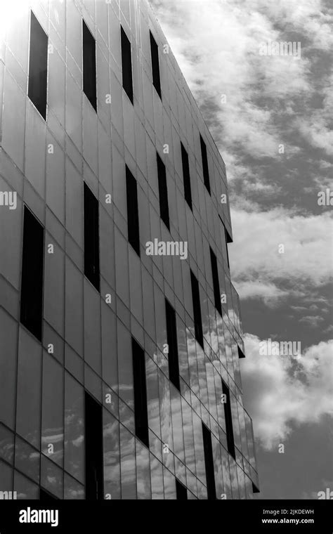 Grayscale Of A Modern Architecture Abstract Background Stock Photo Alamy