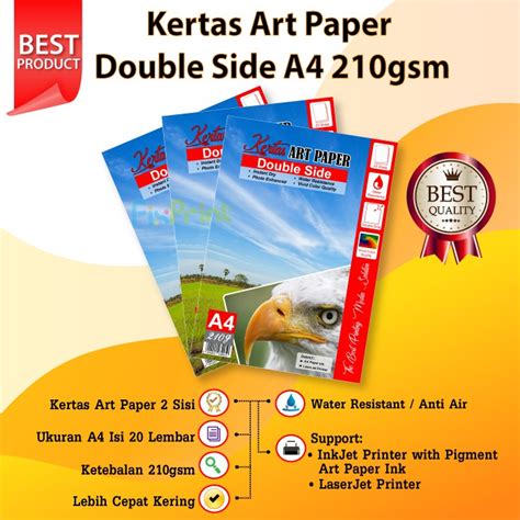 Jual Kertas Art Cartoon Kertas Foto A4 210gsm 20 Lembar Shopee Indonesia