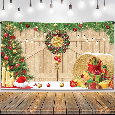 Amazon Katchon Large Christmas Barn Banner X Inch