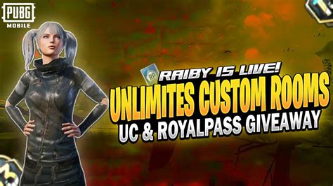 Pubg Mobile Custom Room Uc Rp Giveaways Conqurer Rank Push Pubgm