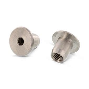 M X Mm Stainless Steel Flat Head Furniture Connector Nut