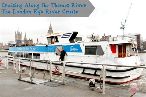 Cruising Along The Thames River The London Eye River Cruise