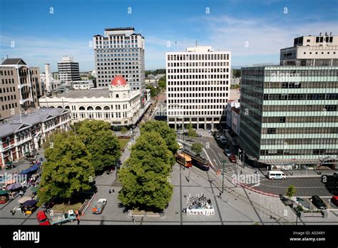 Aerial View Across Cathedral Square From The Bell Tower Of Christ