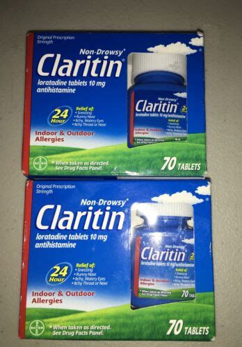 2claritin 24 Hour Non Drowsy Allergy Tablet 70 Count Expires 11