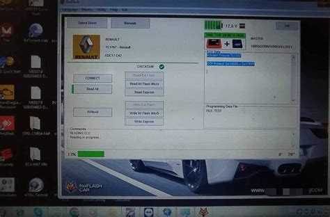 Foxflash Read Write Renault Edc C Tc On Bench Ok