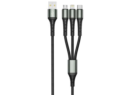 Kabel Wzmocniony W Oplocie W A M Micro Usb Typ C Lightning Pin