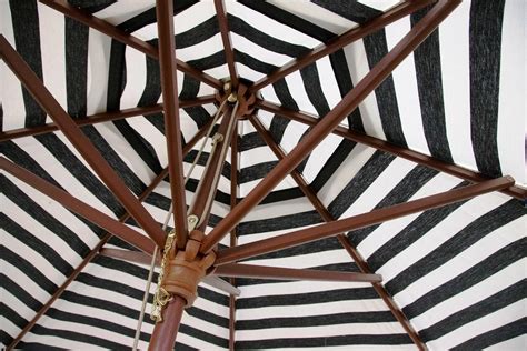 20 Collection Of Black And White Striped Patio Umbrellas