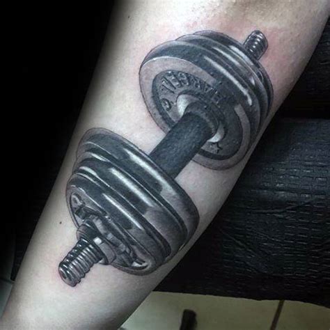 35 Tatuajes De Pesas Y Mancuernas De GYM Con El Significado