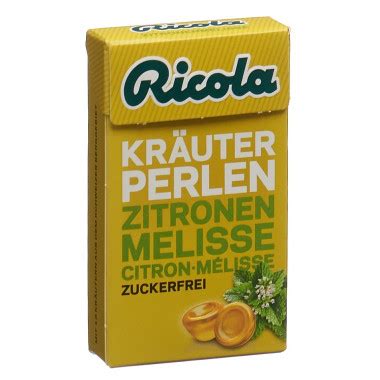 Ricola Kräuter Perlen Zitronenmelisse Bonbon ohne Zucker Frische in