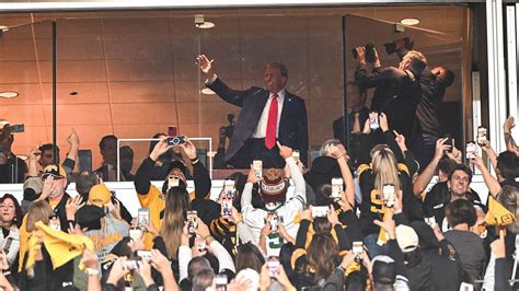 Woman Runs Onto Steelers Field With Pro Trump Sign As Former President