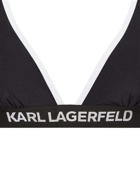 Karl Lagerfeld Logo Band Bikini Top Farfetch