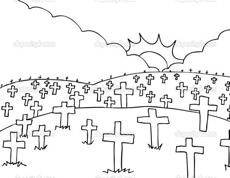 Peace image of a cemetery with | Clipart Panda - Free Clipart Images