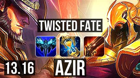 TF Vs AZIR MID 3 9M Mastery 4 1 12 600 Games NA Master 13 16