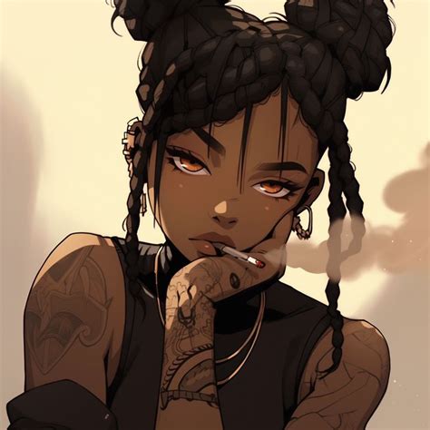 [afro Anime Art] Siren Eyes In 2023 Black Anime Characters Character