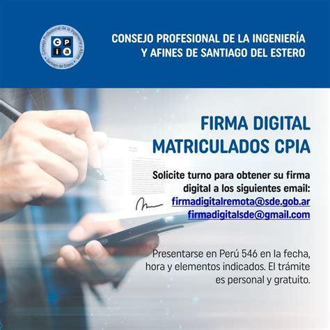 Firma Digital Matriculados Cpia Cpia