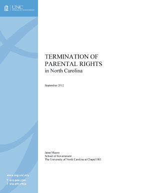 Printable Termination Of Parental Rights Form North Carolina Fill And