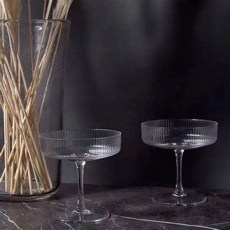 Ripple Cocktail Glass Champagne Saucer Interiors With Edge