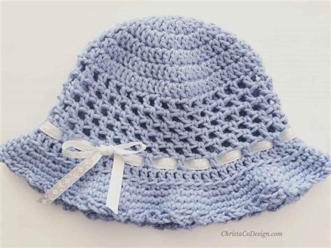 Easy Crochet Toddler Sun Hat Pattern + Photo Tutorial - ChristaCoDesign