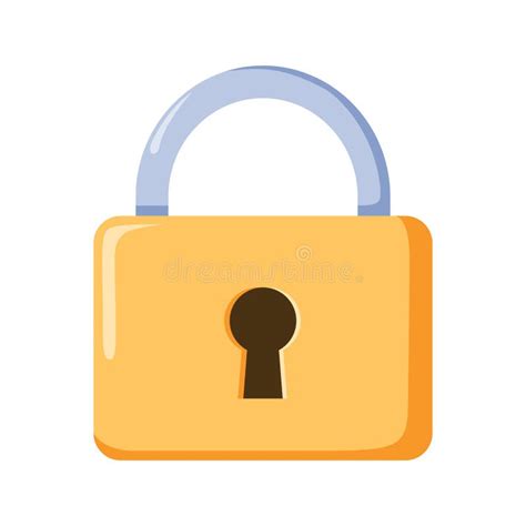 Locker Icon Vector Padlock Symbol Key Lock Illustration Privacy And