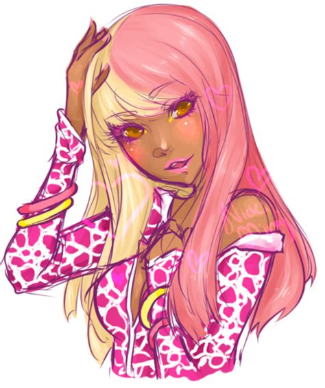 Nicki Minaj Cartoon Nicki Minaj Drawing Cartoon Black Anime Drawings