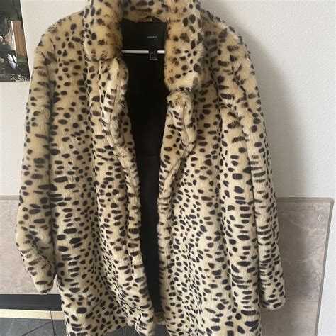 Forever 21 Faux Fur Coat 🍓 Cheetah Print 🍓 Womens Depop