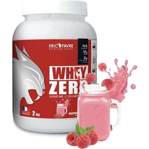 Eric Favre Whey protéine concentrée Zero Proteines Framboise