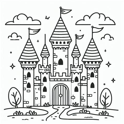 Desenhos De Castelo Para Crianças Para Colorir E Imprimir