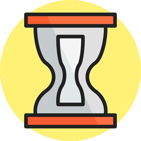 Hourglass Line Filled Icon Vector Art At Vecteezy