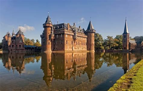 Wallpaper Castle Netherlands Holland Utrecht De Haar Castle For