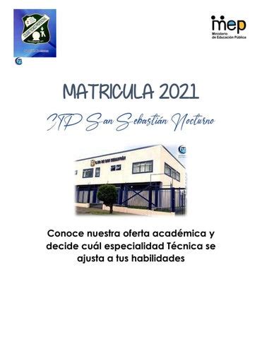 Información Especialidades Técnicas CTPSSN 2022 by Jenny Alvarado Issuu