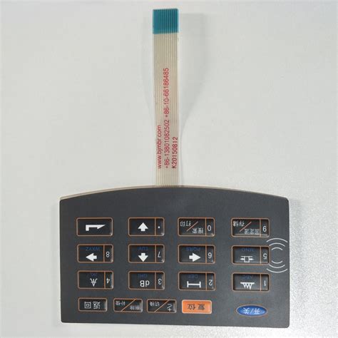 High Quality Matrix Membrane Switch Graphic Overlay Membrane Keypad