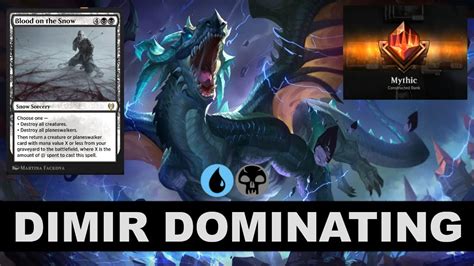 MYTHIC 100 WINRATE COMPLETELY CRUSHING AGGRO WITH SNOW DIMIR