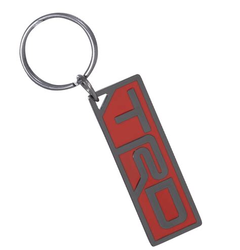 Toyota TRD Nickel Red And Black Enamel Key Chain Toyota Auto