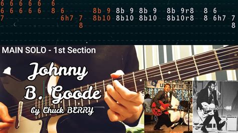 JOHNNY B GOODE Chuck Berry Full Guitar Lesson TABS YouTube