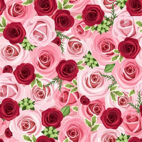 Beautiful Red And Pink Roses Wallpaper