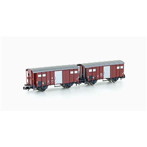 Hobbytrain N H24250 2er Set gedeckte Güterwagen K3 SBB Ep III TINA S