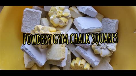 POWDERY REFORMED GYM CHALK SQUARES CRUSH ASMR YouTube