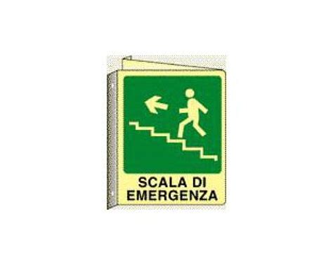 Cartello Scala Di Emergenza Salita A Sinistra