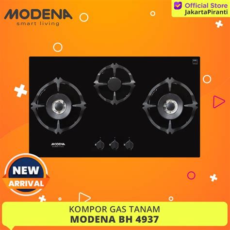 Jual Kompor Gas Tanam Built In Gas Hob 90 Cm 3 Tungku Modena BH 4937