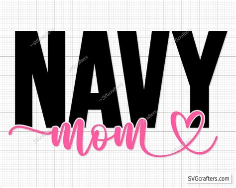 Navy Mom Svg Army Svg Navy Wife Svg Army Wife Svg Military Etsy