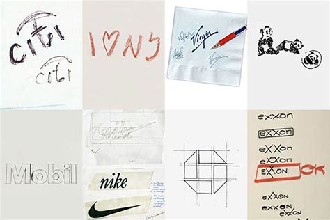 Logo Sketches Of Famous Brands And How To Sketch Your Logos