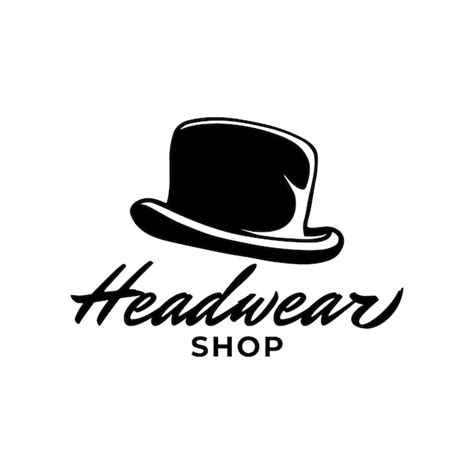 Premium Vector Black Hat Logo Head Wear Fashion Logo Design Template