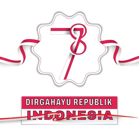 Premium Vector Longevity Republic Of Indonesia 78th Independent Day