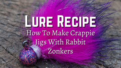 How To Make Crappie Jigs With Rabbit Zonkers [Lure Recipe] - Jig Is Up Lurecraft