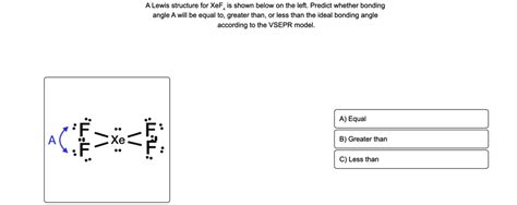 SOLVED A Lewis Structure For XeF Is Shown Below On The Left Predict