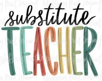 Teacher Substitute Clipart