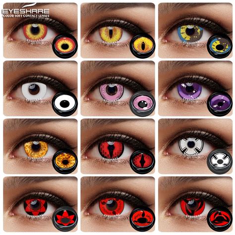 EYESHARE Cor Lentes De Contato Para Os Olhos 1 Par Anime Cosplay