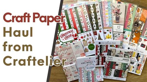 Craft Paper Haul From Craftelier Youtube