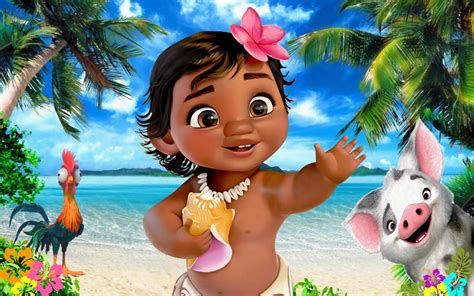 Banner Painel Festa Moana Disney Moana Baby Cute 1 5x1m R 48 88 Em D15