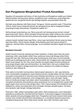 Dari Pengalaman Menghasilkan Produk Kecantikan Pdf